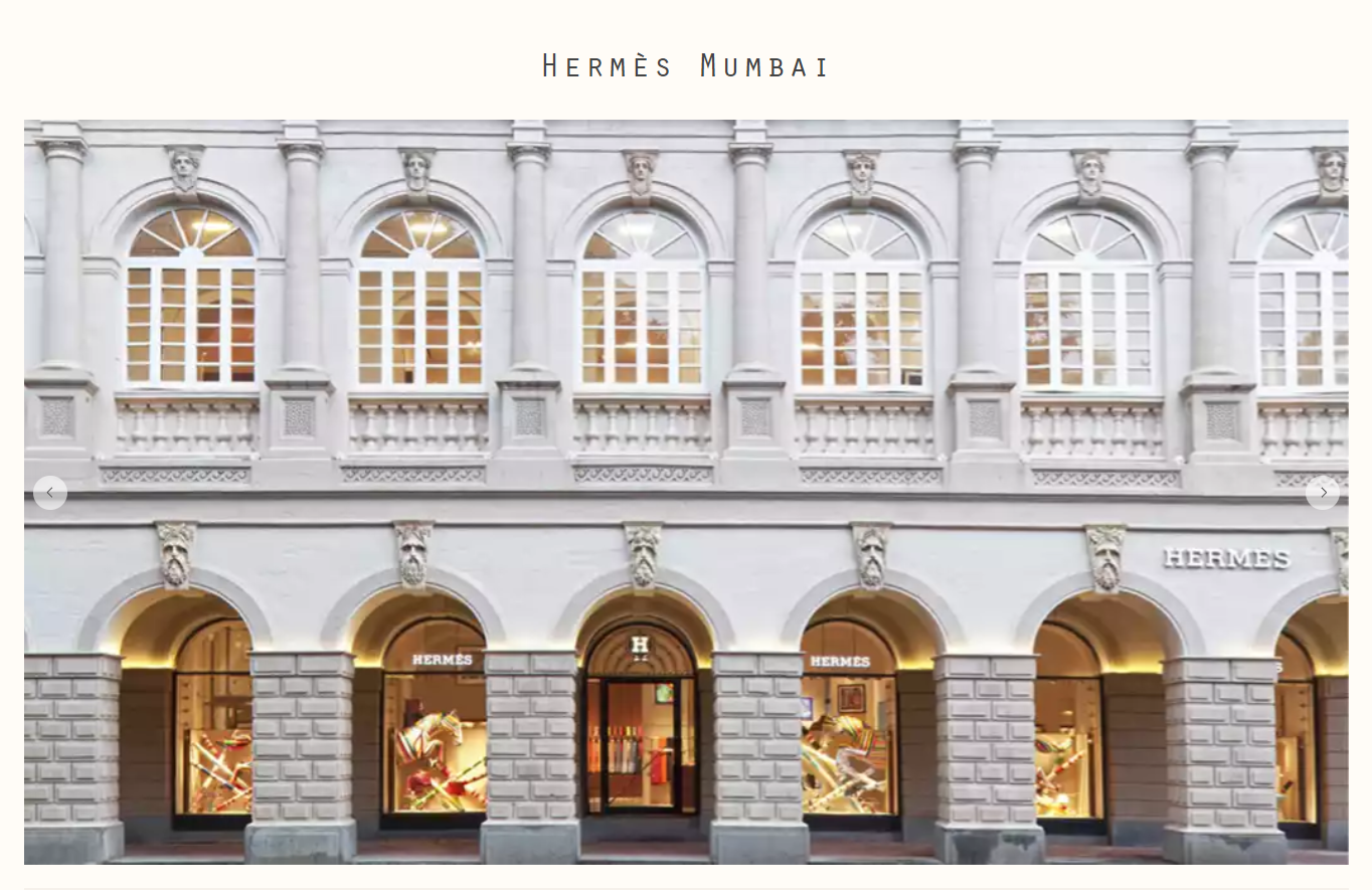 HERMÈS REINFORCES ITS PRESENCE IN MUMBAI WITH A NEW STORE CELEBRATING THE COLOURS OF INDIAN CRAFT